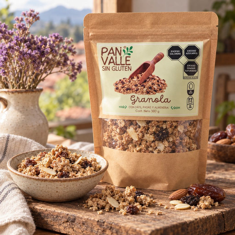 Granola con Dátil, Pasas y Almendra